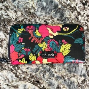 Sakroots Women's Floral Wallet - Black and Multicolor